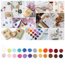 Wax Seal 24 Colors Wax Seal Set Wooden Handle for Birthday Invitations Orna