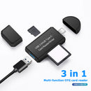 YC-432 Memory Card Reader USB C to USB 3.0 OTG Adapter for Laptop Phone Newly