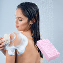 Bath Sponge Body Exfoliating Dead Skin Massager Cleaning Brushes (Pink) Newly