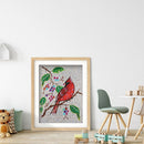 5D Special Shaped Crystal Red Bird DIY Full Drill Diamond Painting