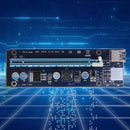 Blue Express PCI-E 1X to 16X Riser Card 6Pin USB 3.0 Cable for BTC Miner