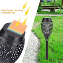 12 LED Flame Torch Light Solar Garden Plug-In Decor Lighting Lamp (6pcs) Newly