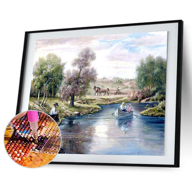 5D DIY Diamond Painting Wolf Animal Cross Stitch Embroidery Rhinestones Kit