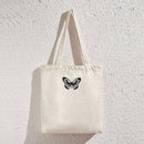 Retro Women Butterfly Print Canvas Shoulder Tote Bag Large Handbags (B)