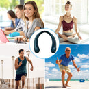 Portable Hanging Neck Fan Air Cooling Bladeless Wearable Lazy Fan (Green)