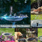 Outdoor Floating Solar Powered Waterfall Fountain Garden Water Pump Kits