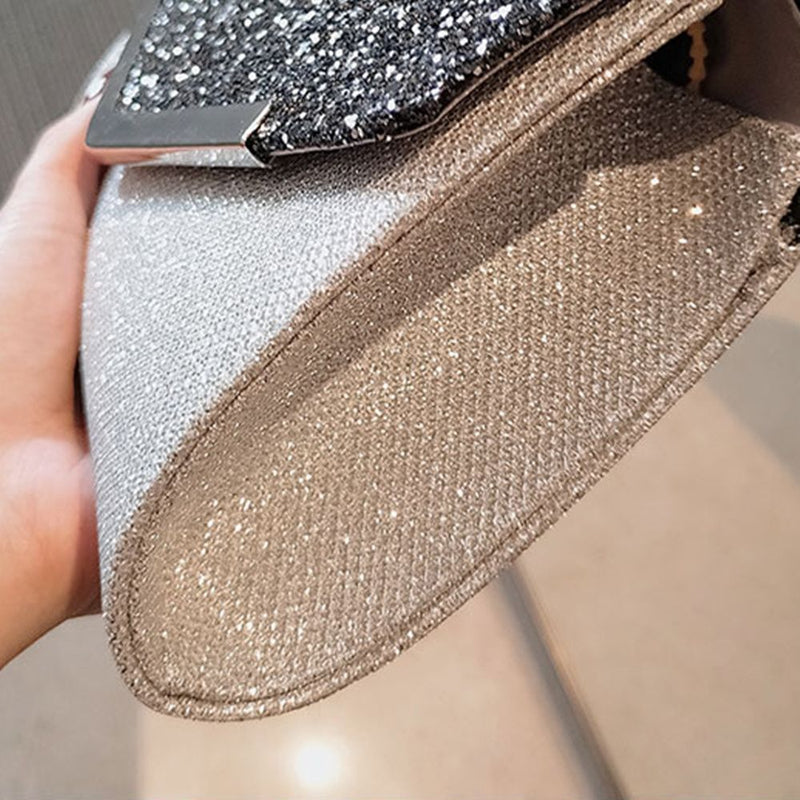 Wedding Rhinestones Beaded Handbags Clutch Evening Bag Chain Purse Shoulder