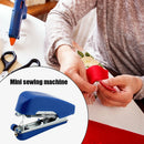 Mini Sewing Machines Portable Needlework Mending Handworking Tools (Blue) Newly