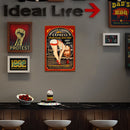 Tin Plaques Wall Art Signs Retro Painting Sexy Beauty Metal Plate Poster fo