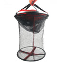 Aluminum Fishing Net Cage Foldable Floating Wire Fish Basket (25cmx1.5m) Newly