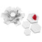 3pcs Explosion Box Hexagonal DIY Photo Album Scrapbooking Box Gift(White)