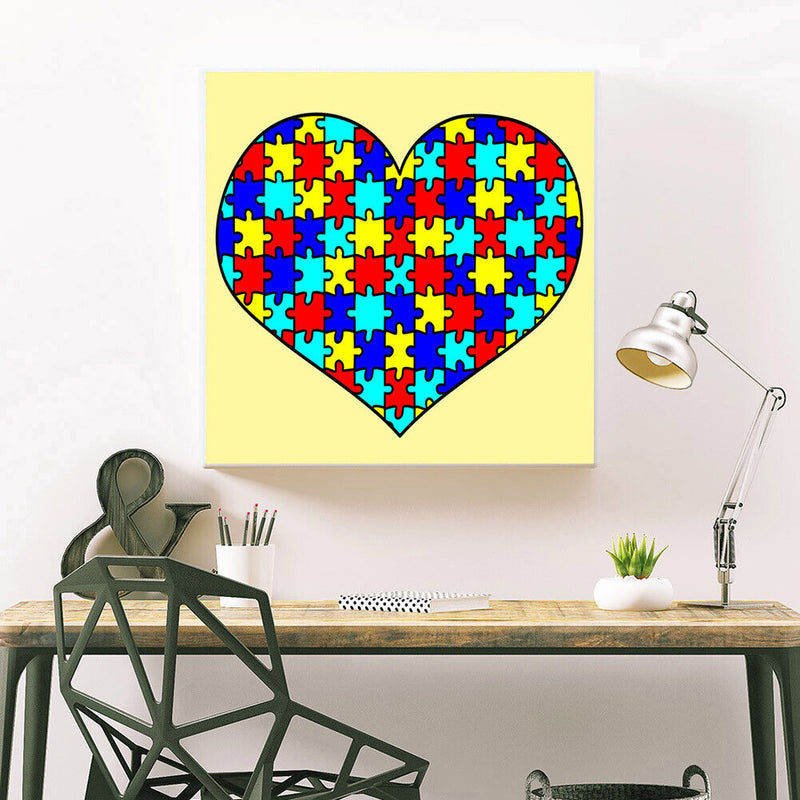 5D DIY Full Drill Diamond Painting Heart Embroidery Mosaic Craft Home Decor Kit