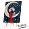Acrylic Oil Painting By Numbers Moon Women Handmade Digital Picture Home Decor