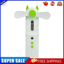 Water Spray Mist Fan Handheld Humidifier Face Steamer Cooling Fan (Green)