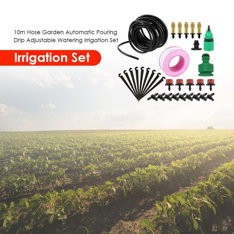 10m Hose DIY Drip Irrigation System Automatic Garden Micro Drip Watering Ki