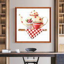 5D Rhinestone Pictures DIY Tea Time Full Round Drill Diamond Painting Craft Kit