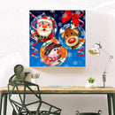 Full Drill Round Diamond Painting 5D DIY Snowman Elk Cross Stitch Embroidery Kit