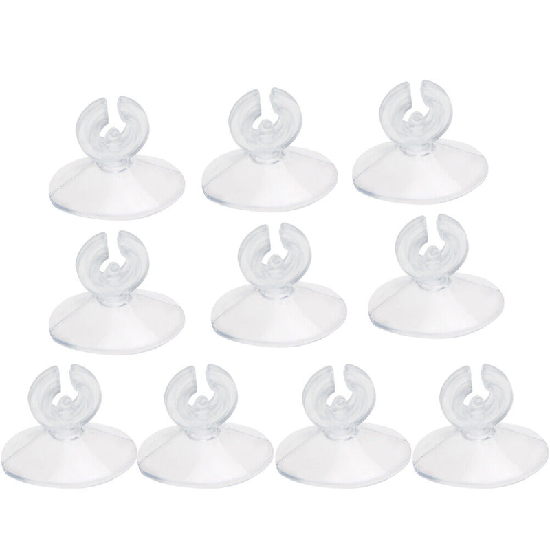 10X Aquarium Sucker Suction Cup for 4/6mm Air Line Pipe Tube Wire Holder Newly