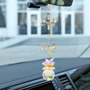 Suncatcher Crystal Metal Butterfly Candlestick Pendant Prism Hanging Lamp Decor