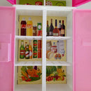Mini Kids Kitchen Pretend Play Cooking Set Children Simulation Cabinet Toys