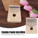 17 Keys Kalimba Wooden Thumb Finger Piano Traditional Finger Musical Instrume