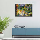 DIY Rain Street Printed Cross Stitch 14CT Stamped Full Embroidery Kits Crafts