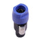 10pcs NL4FC Speaker Connectors 4 Pin Male Audio Speakon Ohm Plug (10x Blue)