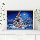 Acrylic Painting By Numbers DIY Christmas Tree Drawing Hand Painted Wall Picture