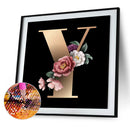 Diamond Painting 5D Full Round Drill Mosaic DIY Dark Letters Kit Wall Decorat
