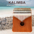 Wooden Kalimba 21 Key Finger Thumb Piano Mbira Acacia Musical Instrument Gift