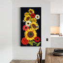 Sun Flowers 5D DIY Mosaic Rhinestone Picture Full Round Drill Diamond Paint