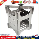 Outdoor Camping Stainless Steel Folding Wood Stove Portable Picnic Stove Newly