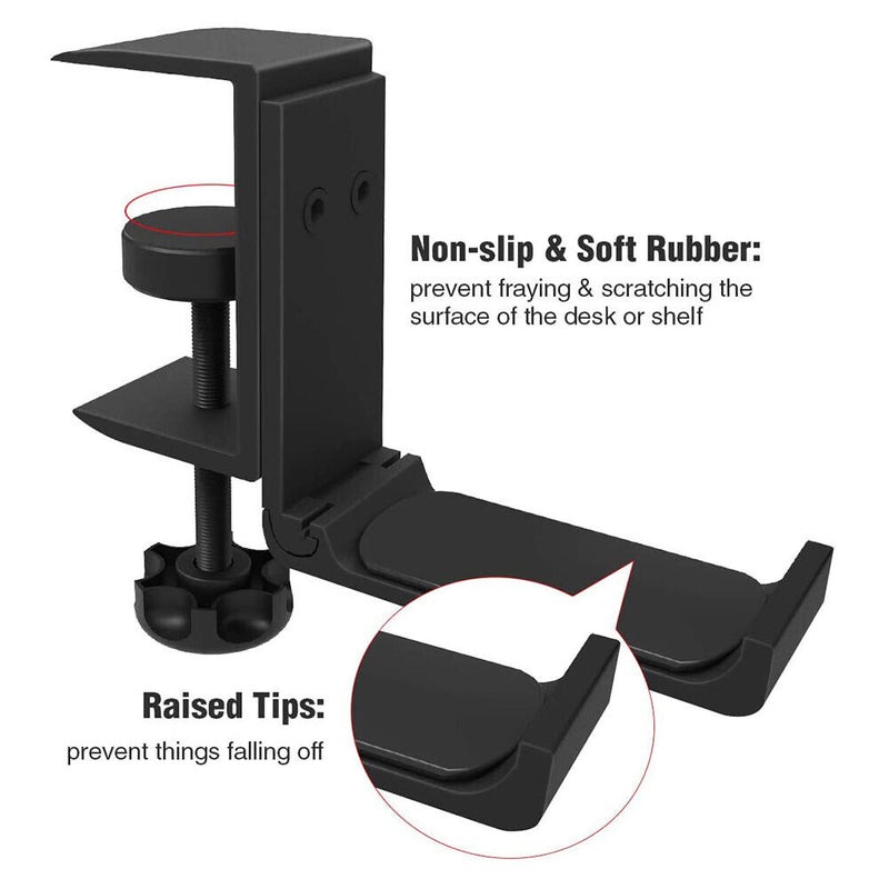 Aluminum Alloy Folding Headset Holder Adjustable Metal Headphone Neck