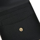 Fashion Mini Small Wallet Soft Leather Purse Tassel Card Coin Holder(Black)