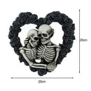Halloween Gothic Skeleton Wreath House Number Door K2F5 Decor Wall A0K7 T5O6