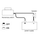 Momentary/Rocker Car Horn Switch Self Reset Trigger Switch Multipurpose Switc