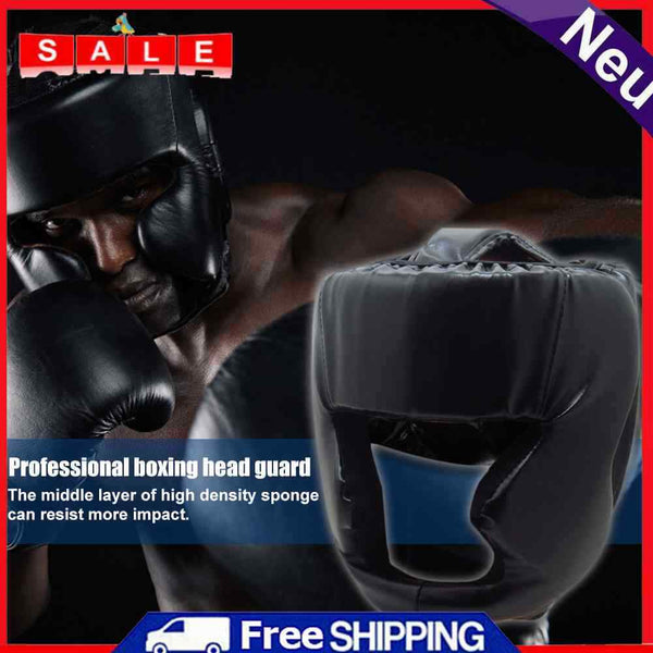 Kickboxing Helmet for Men Women PU Sponge Karate Muay Thai Workout Headgear