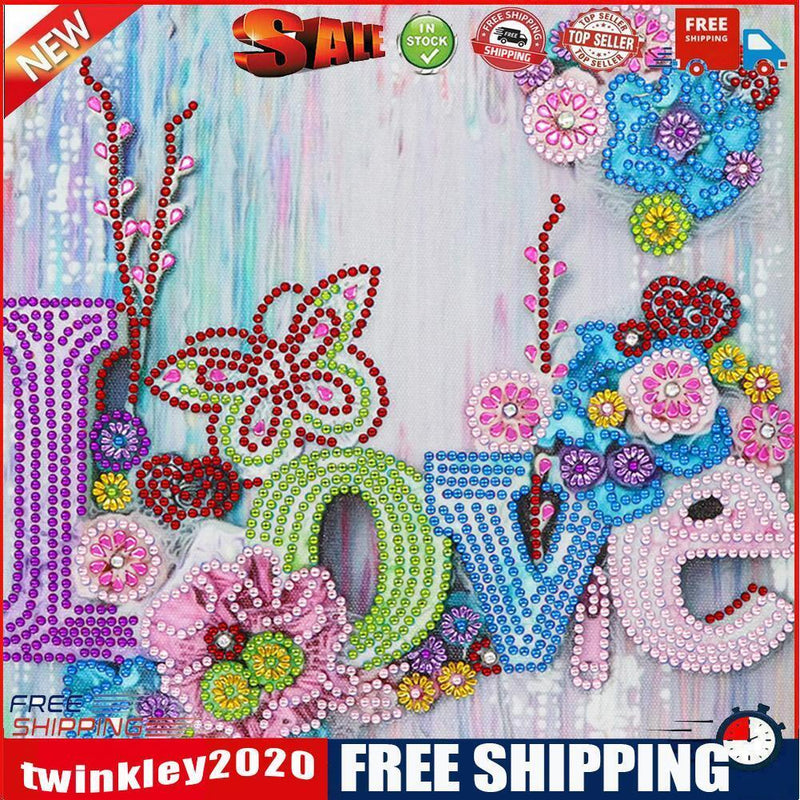 5D DIY Special Shaped Diamond Painting Love Cross Stitch Mosaic Kits Decor