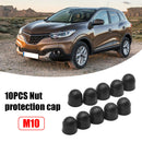 10pcs M10 Dome Plastic Hexagon Bolt Nut Protection Caps for Car Motorcycle Newly
