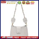 Pure PU Shoulder Bag Women Stone Pattern Weave Strap Square Flap Messenger Pouch