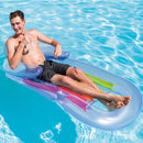 #A Swimming Pool Lounge Chair Water Inflatable Floating Row Air Mat Beach Equipm