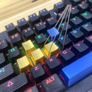 4pcs Mechanical Keyboard Keycap Puller with Brushes for Cherry MX (Black)