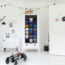 Hat Rack 24 Pocket Over-The-Door Cap Organizer for Baseball Cap (Black) Newly
