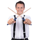 1 Pair Anti-slip 5A Music Band Maple Wood Oval Tip Drum Sticks (Blue) Newly