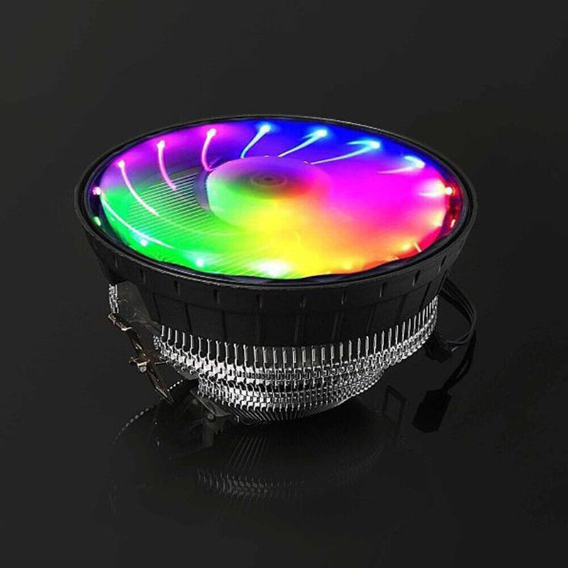 Aluminum Colorful Luminous CPU Cooler Practical Cooling Fan for AMD 775/115