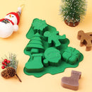 Christmas Silicone Mold Christmas Baking Mold Snowflake Santa Snowman Shape