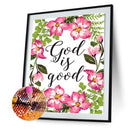 DIY Full Round Drill Diamond Painting Flower and Letter Handmade Room Decor Art