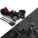 Motorcycle LED Switch Harness LED Work Fog Light Switch Cable Wire Relay Kit