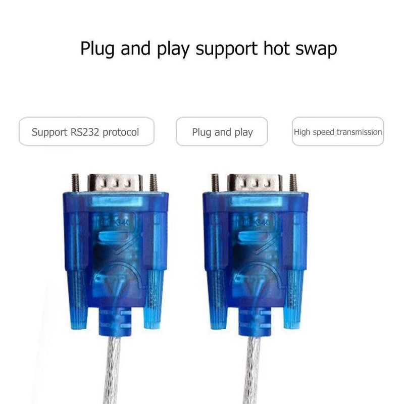 YouN USB to RS232 COM Port Serial 9 Pin DB9 Adapter Cable Converter for Win 7