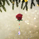 Angel Tears Diamond Sunburst Wind Chime Handmade Crystal Light Catching Pen